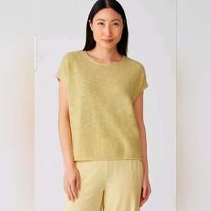 EILEEN FISHER Top Women’s Size XS Large Shirt Organic Linen Slub Sleeveless